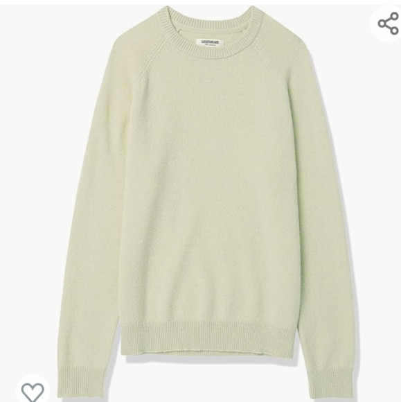 Goodthreads Men's Lambswool Crewneck Sweater in Seafoam Green Size XL - Picture 3 of 7